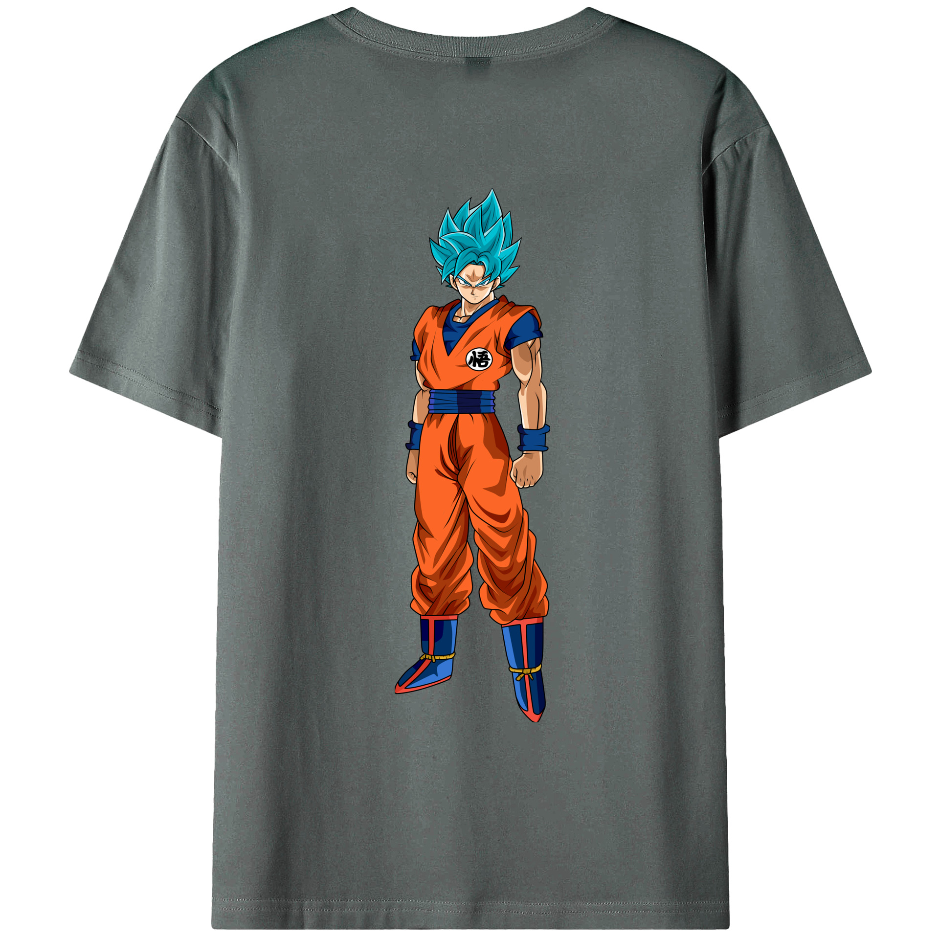 （画像用） ドラゴンボール 孫悟空（そん ごくう）Son Goku カカロット DRAGON BALL Kakarotto 綿100％ メンズ半袖Tシャツ（バックプリント） 通気性